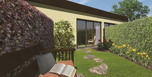 Soukromá zahrada Residence 55 plus